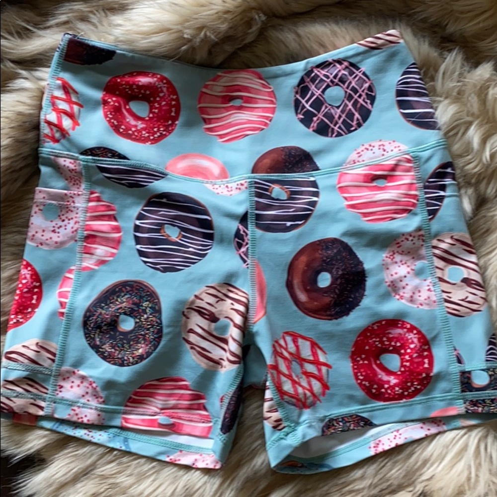 Dusty blue Muscle and Donuts shorts